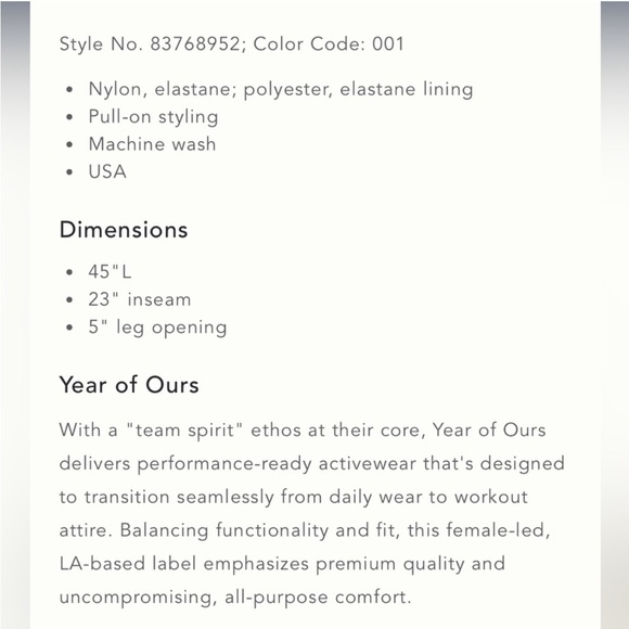 Year of Ours Ribbed Reformer Onesie - Picture 5 of 5